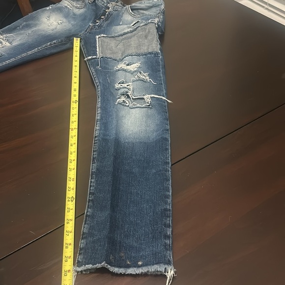 PRPS El Camino Boyfriend Taper Distressed Jeans Women size 27 - Picture 6 of 16